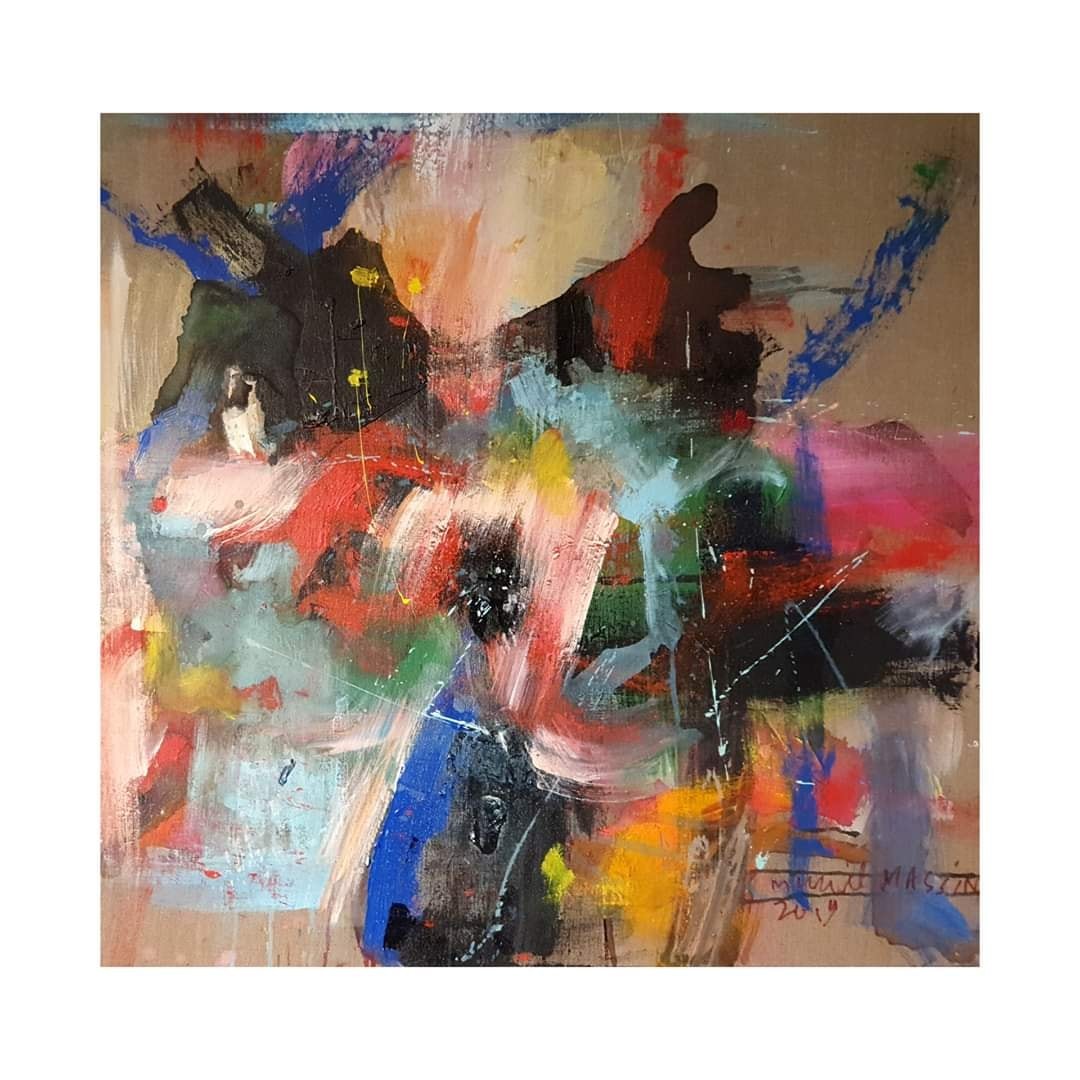 chromatic and jazz meeting -  80x80 cm