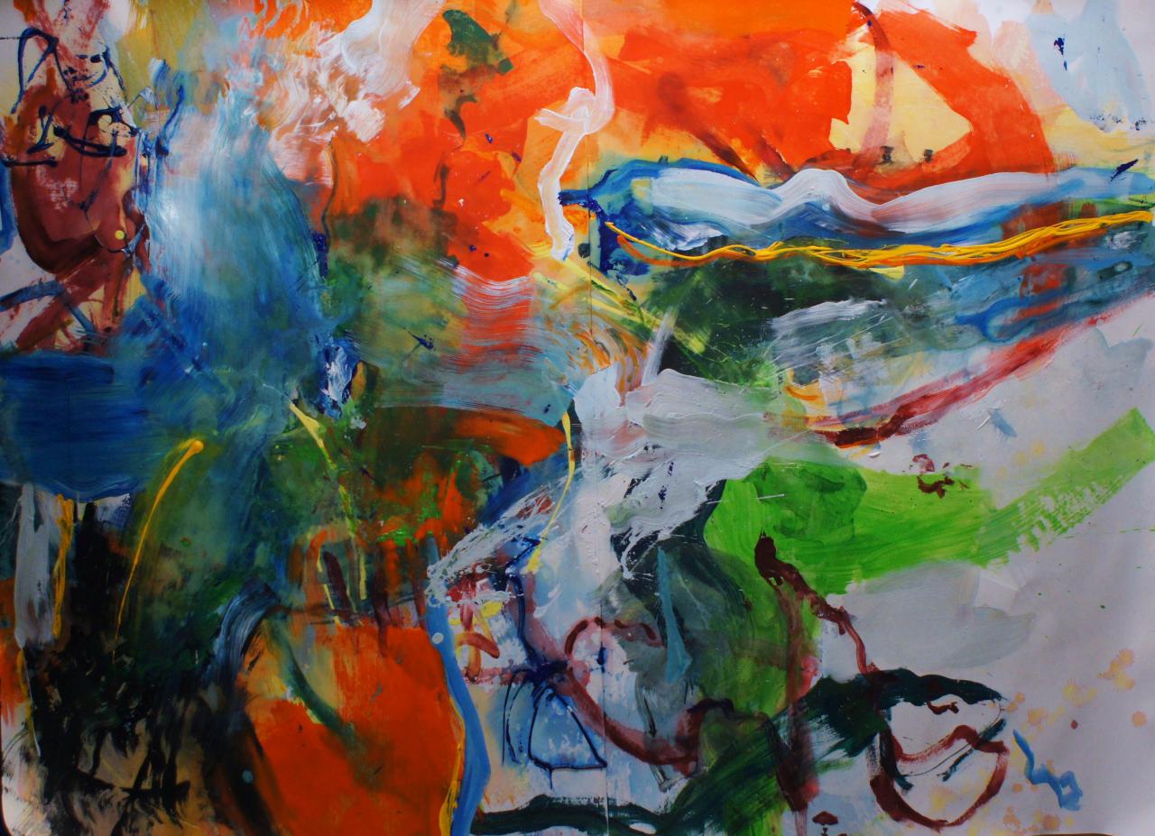 la coulée orange 200x150 (2012)