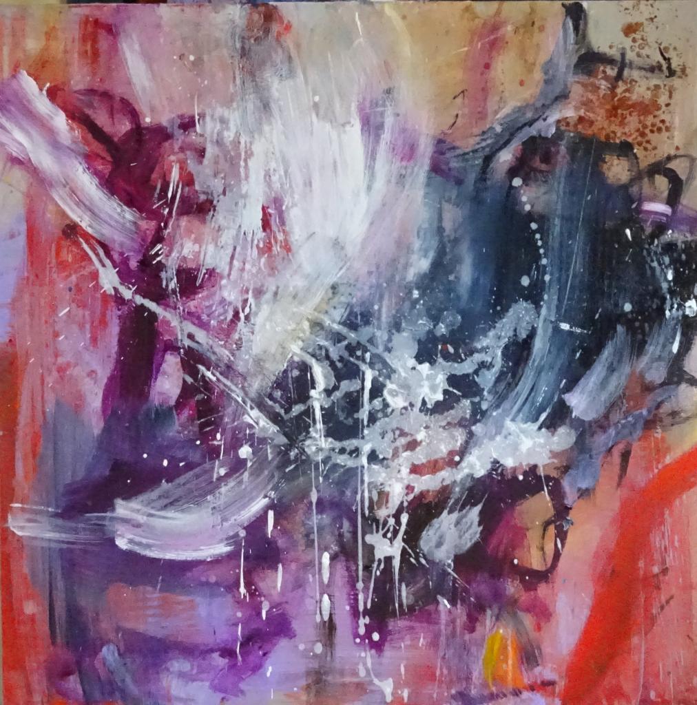 the white flames 90x90 cm 2017