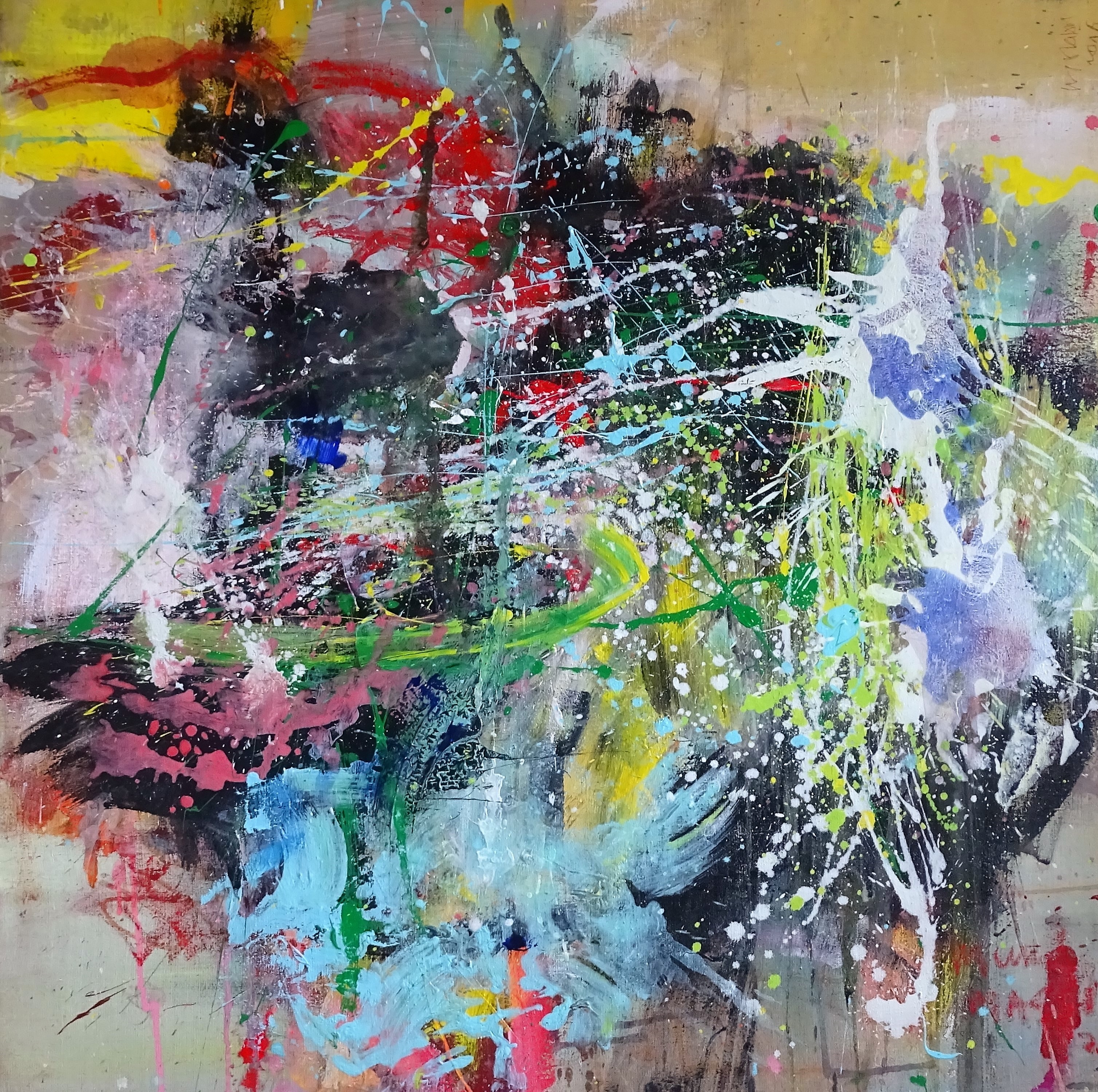 happy colours -100x100 cm- Eine_Art_ Gallery, Bad Ems (Germany)